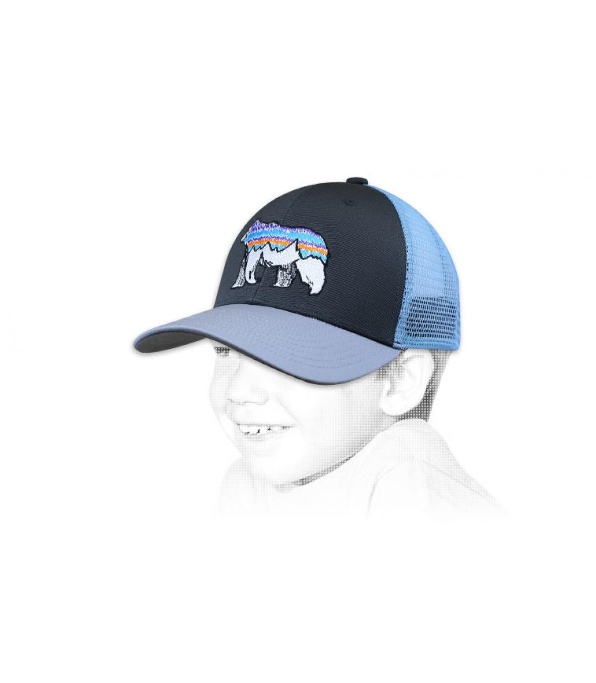 Kids Trucker Fitz Bear forge grey